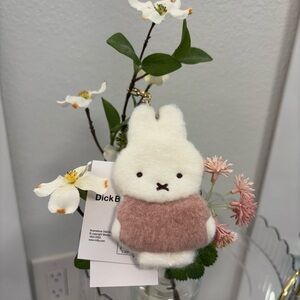 Miffy🐰🌸White and Pink Plush Keychain